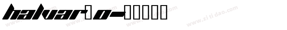 Halvar_0字体转换