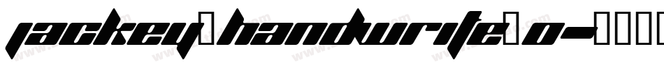 Jackey_HandWrite_0字体转换