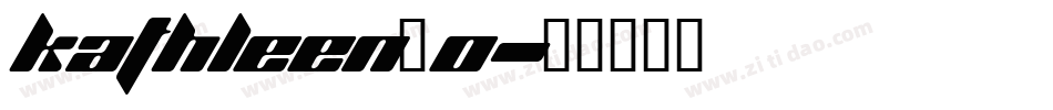 Kathleen_0字体转换