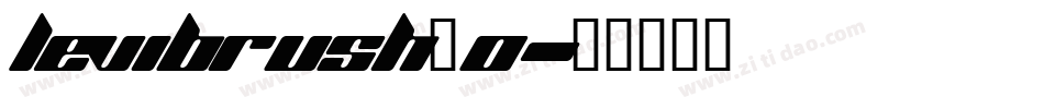 LEVIBRUSH_0字体转换