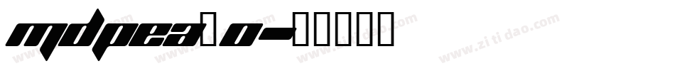 MDPEA_0字体转换