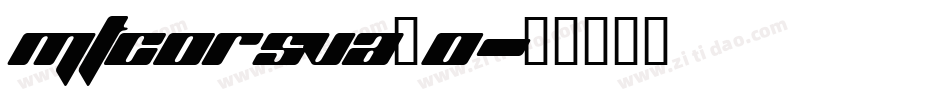 MTCORSVA_0字体转换