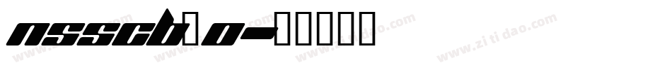 NSSCB_0字体转换