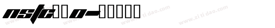 NSTC__0字体转换