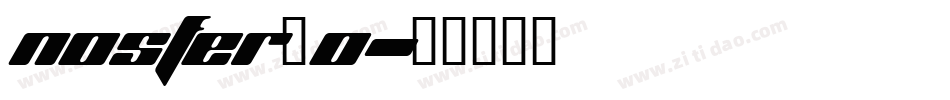 Nosfer_0字体转换