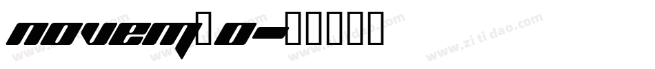 Novem_0字体转换