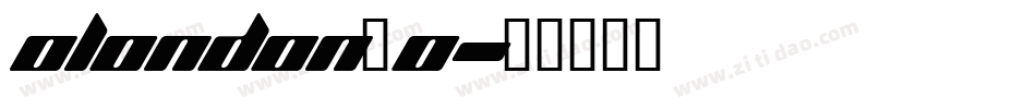 Olondon_0字体转换