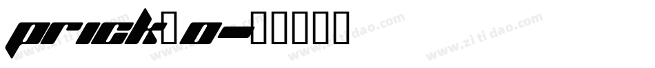 PRICK_0字体转换