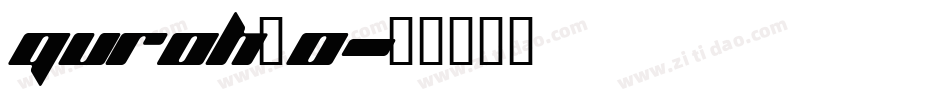 QUROH_0字体转换