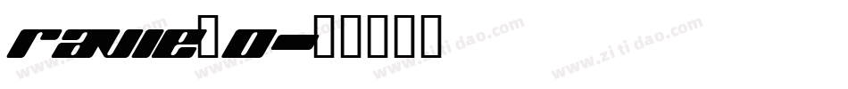 RAVIE_0字体转换