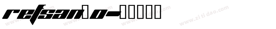 REFSAN_0字体转换