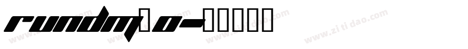 RUNDM_0字体转换
