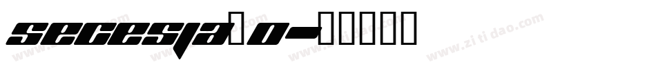 Secesja_0字体转换