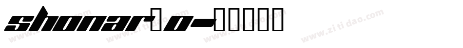 Shonar_0字体转换