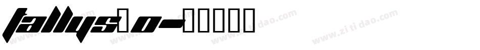 Tallys_0字体转换