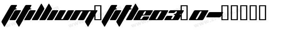 Titillium_title03_0字体转换