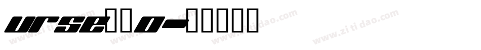 URSE__0字体转换