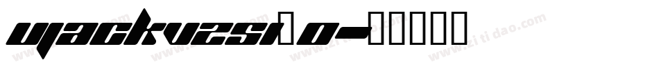 Ujackv2si_0字体转换