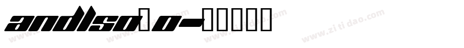 andlso_0字体转换