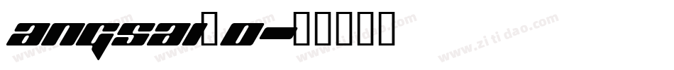 angsai_0字体转换