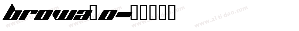 browa_0字体转换