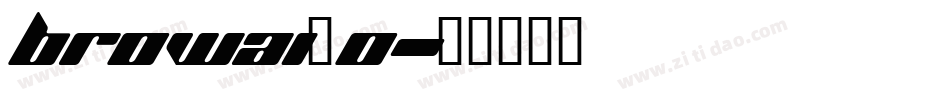 browai_0字体转换