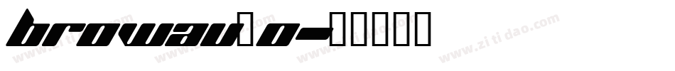 browau_0字体转换