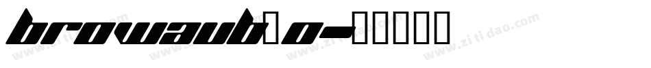 browaub_0字体转换
