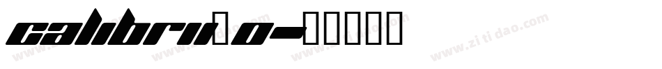calibrii_0字体转换