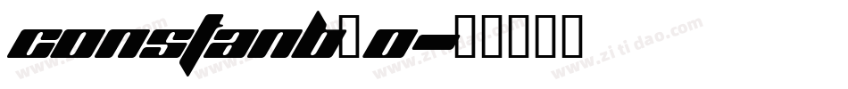 constanb_0字体转换
