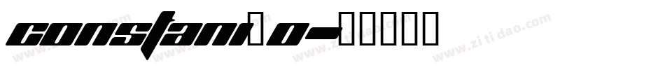 constani_0字体转换