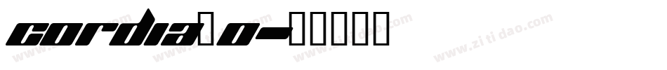 cordia_0字体转换
