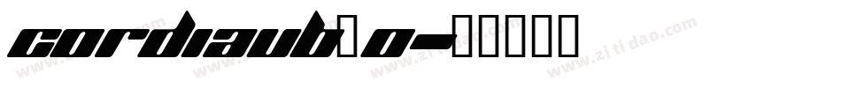 cordiaub_0字体转换
