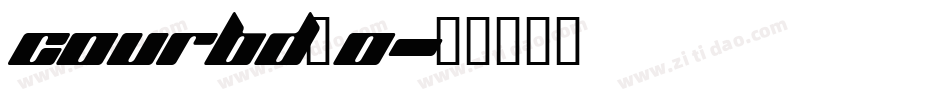 courbd_0字体转换