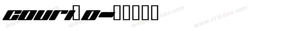 couri_0字体转换