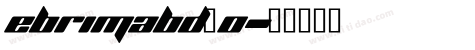 ebrimabd_0字体转换