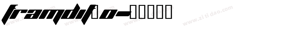 framdit_0字体转换