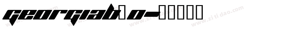 georgiab_0字体转换