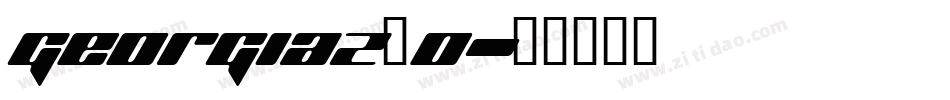 georgiaz_0字体转换