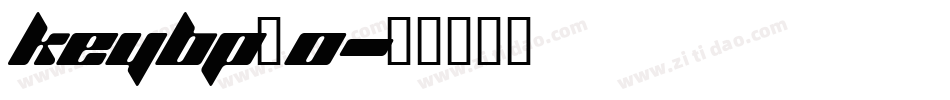 keybp_0字体转换