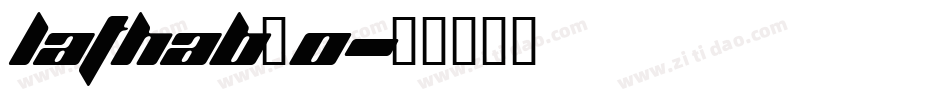 lathab_0字体转换
