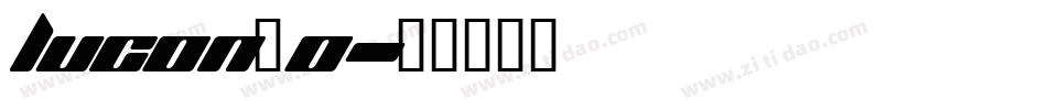 lucon_0字体转换