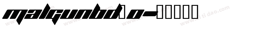 malgunbd_0字体转换