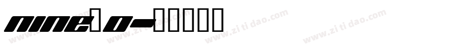 nine_0字体转换