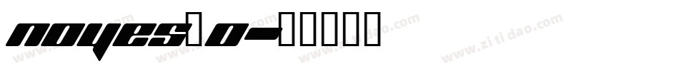 noyes_0字体转换