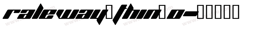 raleway_thin_0字体转换