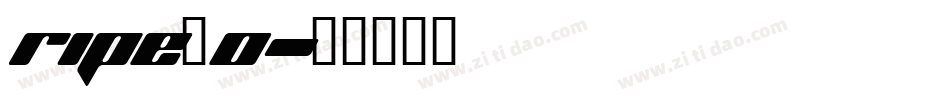 ripe_0字体转换