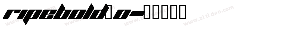 ripebold_0字体转换