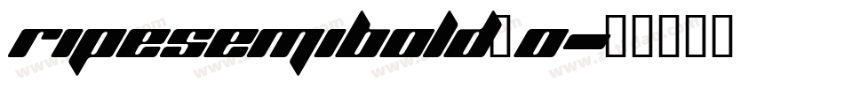 ripesemibold_0字体转换