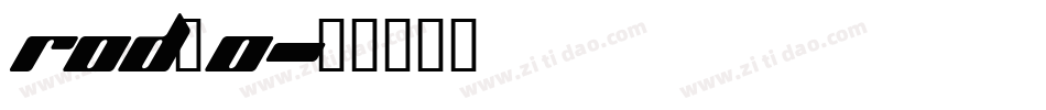 rod_0字体转换